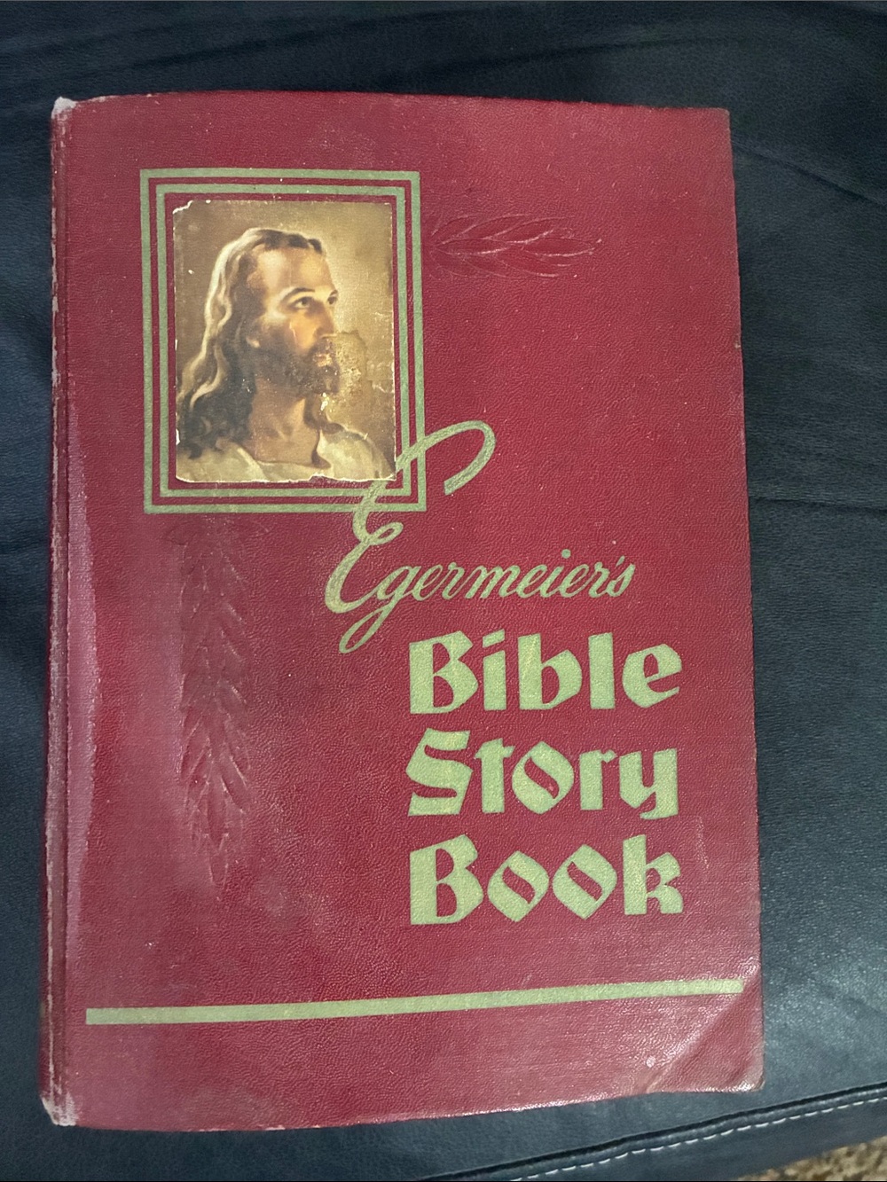 Vintage Red Bible Story Book - Classic Children's Bible